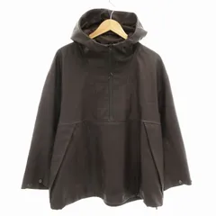 【美品】Mila Owen フェイクレザー　アノラックジャケット 大きめブラウン ミラオーウェン Mila Owen 20AW フェイクレザーアノラック
