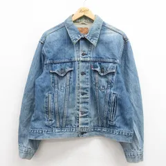 XL/古着 リーバイス Levis 70506 長袖 ジージャン メンズ 90s コットン 紺 ネイビー デニム spe 25aug09 中古 アウター Gジャン ジャケット