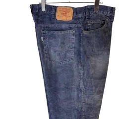 80sUSA製Levi'sリーバイス517-1517フレアコーデュロイパンツブーツカットパンツ紺ネイビー白タブホワイトタブ42TALON42タロンジップフェードヴィンテージvintage50113