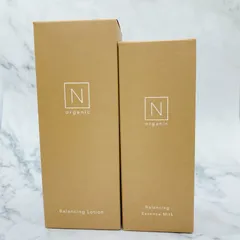 ［未開封品］N organic Basic エヌ オーガニック ベーシック バランシング ローション 化粧水 & エッセンス ミルク 美容乳液 2点セット まとめ売り 01-0154