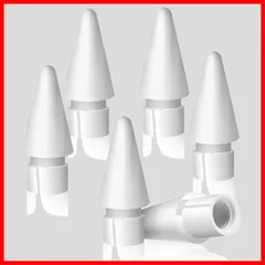 【即日発送】pencil交換用チップ pro ipad ぺん先 替え芯 第5世代用 iPadペンシル 第1/2世代用 高感度 Pencil Apple Tecnlpow 予備6個セット 交換用ペン先 アップルペンシル 6個入り