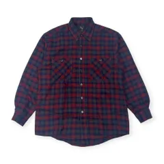 Karl Helmut カールヘルム チェック 長袖 ネルシャツ 100/レッド×ブルー系 メンズ