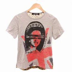 ジュンヤワタナベ JUNYA WATANABE COMME des GARCONS 21AW SEX PISTOLS プリント Tシャツ 異素材切替 レオパード柄 半袖 M グレー ■GY19 /TZのサムネイル