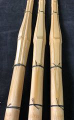 SN33 新品 未使用品 剣道 竹刀 3本セット 柄28mm 高級真竹 胴張柄太型