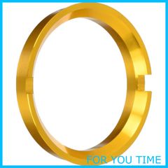 【特価商品】KYO-EI [ 協永産業 ] HUB CENTRIC RING 66.5mm/57mm 2個入り ツバ付 (BENZ/AUDI) アルミ製/ゴールド U66557