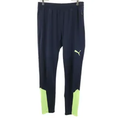 PUMA プーマ ロングジャージパンツ XL ネイビー メンズ 古着