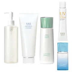 キラ化粧品 スキンケアセット 5点 アクティブローション ディリーブロック50