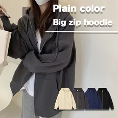 ジップアップ アウター ジップパーカー スウェット レディース ビッグシルエット フード付き カジュアル 大人 可愛い シンプル 【送料無料】【数量限定】【安心/安全・追跡可能配送】
