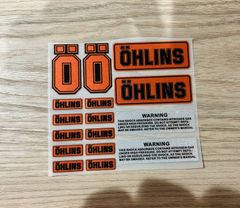 ★アウトレット★新品 MotoGP OHLINS RACING オーリンズ 車体 9 x 9 cm レーシング ステッカー シール デカール シート アクセサリー D