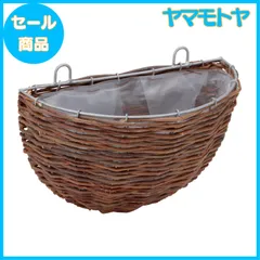 【特売】タカショー ガーデニング バスケット G-story ラタンウォールハンギングバスケット M 壁掛け プランター おしゃれ 寄せ植え 天然柳 GSTR-FG16のサムネイル