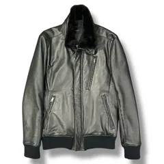 参考上代252000円 AKM riba lamb stand riders スタンドライダー レザージャケット シングルライダース エイケイエム B242 ブラック XL 98720A03のサムネイル