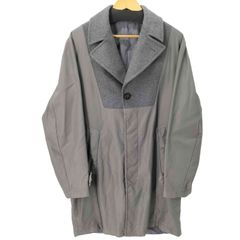 メゾンマルタンマルジェラ Maison Martin Margiela 2011AW 10ライン ドッキングコート Aライン ドロップショルダー チェスタージャケット メンズ FR：46 