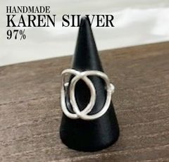 シルバーリング カレンシルバー カレン族 ハンドメイド エスニック #97