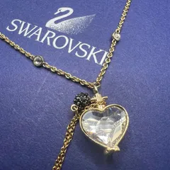 SWAROVSKI スワロフスキー ブレスレット ハート ストーン  ゴールド 香水瓶モチーフ