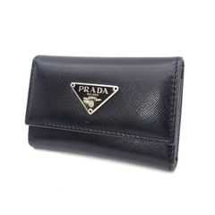 PRADA / プラダ ■キーケース　レザー　ブラック　3連 【KEY/キー/鍵】 ブランド【中古】 