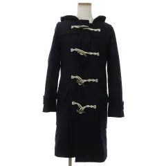 フレッドペリー FRED PERRY ダッフルコート アウター ジャケット ロング ウール F6218 紺 ネイビー 8 S位 ■SM1のサムネイル