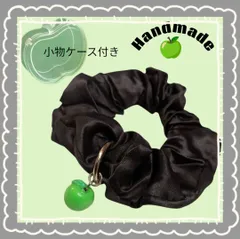 青リンゴ　立体🍏りんごシュシュ　りんご小物ケース付き♡Mrs.GREEN APPLE好きな方♡向け  #43