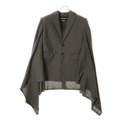 JUNYA WATANABE COMME des GARCONS (ジュンヤワタナベ コムデギャルソン) 23SS バックステッチ 2B シングルテーラード ポンチョ グレーJK-J004のサムネイル