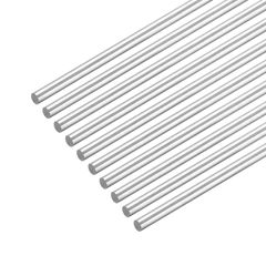 新品 uxcell 304ステンレス丸棒 1.8mm x 250mm ソリッドシャフトロッド DIY クラフト モデル カー ヘリコプター 飛行機用 10個入り