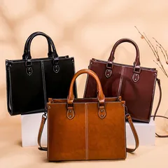 ハンドバッグ トートバッグ 2way レディース ショルダーバッグ 大容量 大きめ 肩掛け 斜め掛けバッグ 通勤 お仕事 フォーマル おしゃれ 入学式 卒業式 母の日 誕生日 ビジネスバッグ ギフト プレゼント 30代 40代 50代 黒 茶色 コーヒー