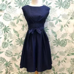 GR690 aimer レースワンピース ドレス 9号 ネイビー