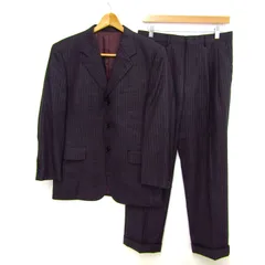 ロロピアーナ スーツ セットアップ ウール100% ブランド 上下セット 記名有 日本製 メンズ 79 AB-Sサイズ グレー系 Loro Piana 【中古】