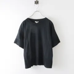 美品 定価6万 2023SS ブラミンク BLAMINK コットン クルーネック半袖ニット 36/ブラック トップス【2400013771108】のサムネイル
