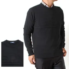 25AWモデル ヘルノ HERNO メンズ エンボスロゴ クルーネックセーター ニット【ブラック】 MG000192U 70100 9300/【2025-26AW】m-topsのサムネイル