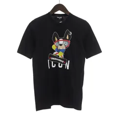 ディースクエアードDSQUARED2 ICONロゴTシャツ 犬 イラスト XXS s74gd1262-100_w.jpg