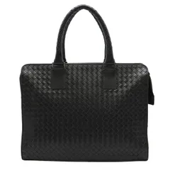BOTTEGA VENETA ボッテガ ヴェネタ ボッテガベネタ イントレチャート ビジネスバッグ ブリーフケース 書類バッグ レザー ブラック 黒