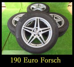 【190】Euro Forsch◇18x8J 5穴 PCD112 +38 2020年 Continental 235/60R18 4本 ベンツ GLC X253