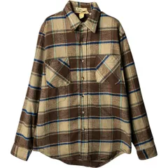 古着 90年代 セントジョンズベイ ST.JOHN'S BAY 長袖 フランネルチェックシャツ USA製 メンズM相当 ヴィンテージ/eaa578216