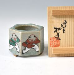 【茶道具】三人形 眞清水蔵六作 蓋置 三人形蓋置 四代眞清水蔵六造 茶道具 焼き物 共箱栞付 美品 - メルカリ