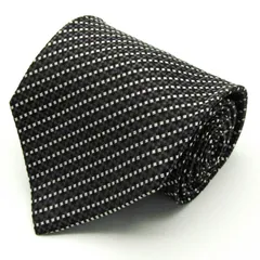 ピエールカルダン ブランド ネクタイ シルク 小紋柄 総柄 メンズ ブラック Pierre Cardin 【中古】