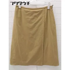 ◇ NATURAL BEAUTY ナチュラルビューティー スエード調 膝丈 タイト スカート サイズM ベージュ レディース 【中古】 【1102190005595】