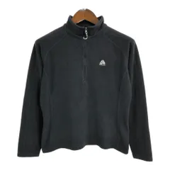 NIKE ACG ナイキ エーシージー ハーフジップ フリースジャケット アウトドア ブラック(レディース M)中古 古着 U3002