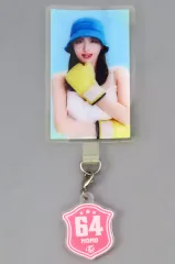 【中古】モバイル雑貨 モモ アクリルチャーム付きフォンタブ 「TWICE 5TH WORLD TOUR ’READY TO BE’ in JAPAN」