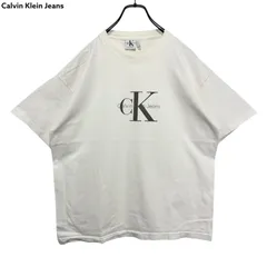 90s vintage CK Calvin Klein Jeans Logo Print T-shirt Tee USA製 カルバンクライン ジーンズ プリント Tシャツ ヴィンテージ 古着