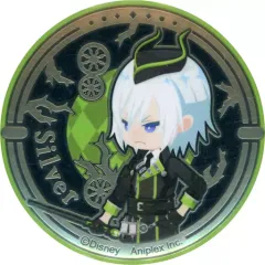 【中古】バッジ・ピンズ シルバー 「ディズニー ツイステッドワンダーランド レリーフメタル缶バッジコレクション(寮服ver.)」