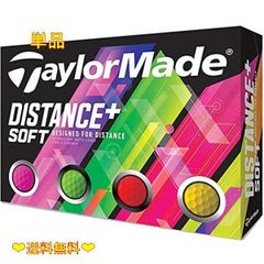 単品 テーラーメイド(TAYLOR MADE) ゴルフボール DISTANCE DISTANCE+SOFT 12P メンズ M7174701 マルチカラー