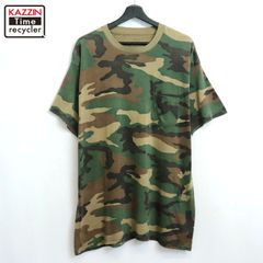 90s vintage 迷彩柄 胸ポケット 半袖Ｔシャツ メンズ XLサイズ相当 ビッグサイズ オーバーサイズ