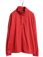 【お得なクーポン配布中!】 90s ポロゴルフ ラルフローレン ナイロン ジャケット メンズ XL オールド ポロ ハーフジップ プルオーバー ウォームアップ 大きいサイズ 赤