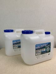 【フォロー割対象商品】美品！飲料用　ポリタンク 20Ｌ　2個セット　地震災害備蓄用　キャンプ　アウトドア