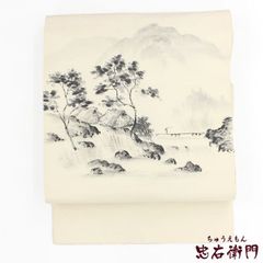 未使用品 名古屋帯 夏帯 麻 生成 長さ3m66.5㎝ お洒落 正絹 - メルカリ