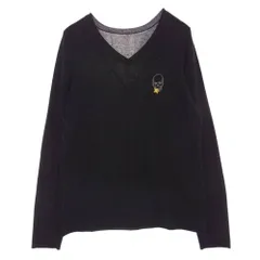 ルシアンペラフィネ スカル スター 刺? Vネック ニット セーター【中古】のサムネイル