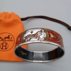 エルメス HERMES バングル エマイユ ホース GM