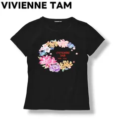#snc ヴィヴィアンタム VIVIENNETAM カットソー 半袖 花柄刺繍 0 黒 ピンク シルバー レディース [956344] Yahoo!オークション - #snc ヴィヴィアンタム VIVIENNETAM