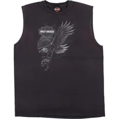 古着 00年代 ハーレーダビッドソン Harley-Davidson 鷲柄 イーグル柄 モーターサイクル バイクTシャツ USA製 メンズL相当/eaa570032