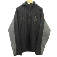 エフシーレアルブリストル F.C.Real Bristol FCRB 初期 ジップパーカー ナイロンジャケット フーディー アウター ロゴ刺繍 S1 MAS Lサイズ 黒 ブラックのサムネイル