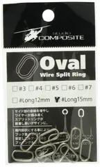 新品 スタジオコンポジット オーバルワイヤースプリットリング ロング12mm-15mm シルバー ロング12mm